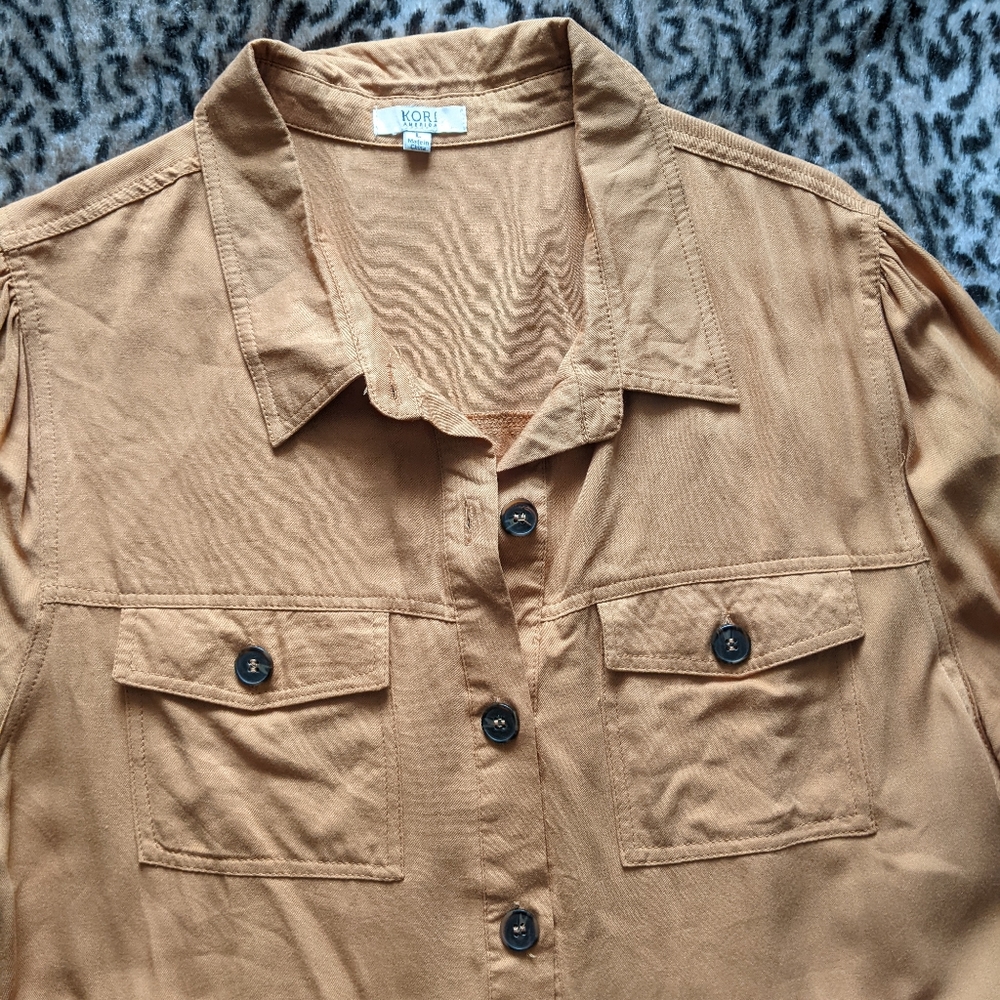 Long Sleeve Button Up Dress - Picture 6 of 11